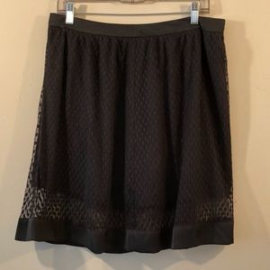 NWOT Sheer Black Skirt